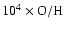 ${\rm 10^{4}\times O/H }$