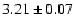 $3.21 \pm 0.07$
