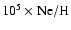 ${ 10^{5}\times \rm Ne/H }$