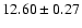 ${ 12.60 \pm 0.27}$