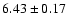 ${ 6.43 \pm 0.17}$