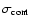 $\sigma_{\rm cont}$