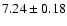 $7.24 \pm 0.18$