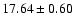 $17.64 \pm 0.60$
