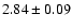 $2.84 \pm 0.09$