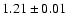 $1.21 \pm 0.01$