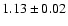 $1.13 \pm 0.02$