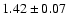 $1.42\pm0.07$