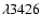 $\lambda 3426$