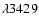$\lambda 3429$