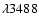 $\lambda 3488$