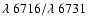 $\lambda~6716/\lambda~6731$