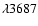 $\lambda 3687$