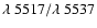 $\lambda~5517/\lambda~5537$