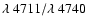 $\lambda~4711/ \lambda~4740$