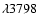 $\lambda 3798$