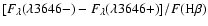 $[F_{\lambda}(\lambda 3646-) -
F_{\lambda}(\lambda 3646+)]/F(\rm H\beta)$