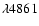 $\lambda 4861$