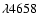 $ \lambda 4658$