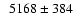 $\phantom{1}5168 \pm 384$
