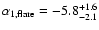 $\alpha_{\rm 1,flare}=-5.8^{+1.6}_{-2.1}$