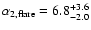 $\alpha_{\rm 2,flare}=6.8^{+3.6}_{-2.0}$