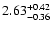 $\rm 2.63_{-0.36}^{+0.42}$