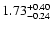 $\rm 1.73^{+0.40}_{-0.24}$