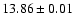 $13.86\pm0.01$