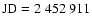 $\rm JD=2~452~911$