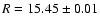 $R=15.45\pm0.01$