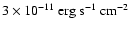 $\rm 3\times10^{-11}~erg~s^{-1}~cm^{-2}$
