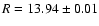 $R=13.94\pm0.01$