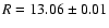 $R=13.06\pm0.01$
