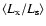 $\langle L_{\rm x}/L_{\rm s}\rangle$