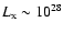 $L_{\rm x}\sim 10^{28}$
