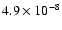$4.9\times 10^{-8}$