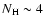 $N_{\rm H}\sim4$