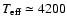 $T_{\rm eff}\simeq4200$