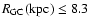 $R_{\rm GC}\rm (kpc)\leq8.3$