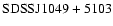$\rm SDSSJ1049+5103$