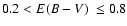 $0.2<\mbox{$E(B-V)$ }\leq0.8$