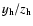 $y_{\rm h}/z_{\rm h}$