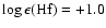 $\log \epsilon\rm (Hf) = +1.0$