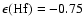 $\epsilon({\rm Hf}) = -0.75$