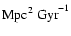 ${\rm Mpc^2~Gyr}^{-1}$