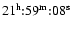 $21^{\rm
h}{:}59^{\rm m}{:}08^{\rm s}$