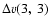 $\Delta
{v(3,~3)}$