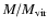 $M/M_{\rm vir}$