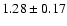 $1.28\pm0.17$